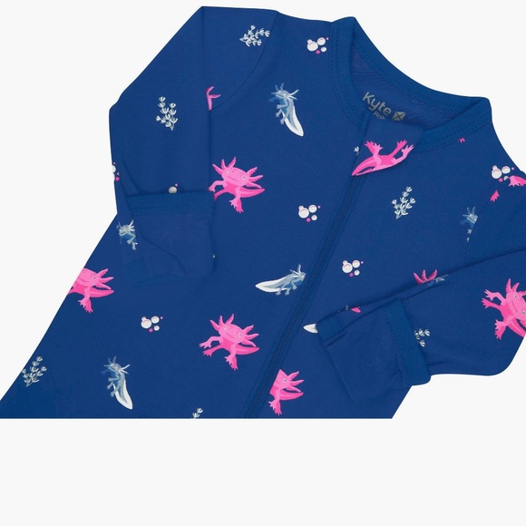 Kyte Baby Axolotl print zipper footie size 18-24m - Picture 2 of 10